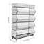 Quenterrel 35.4'' W Iron Shelving Unit with Wheels