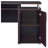 Rochelle Cappuccino 2-Drawer Office Computer Desk-2098782981