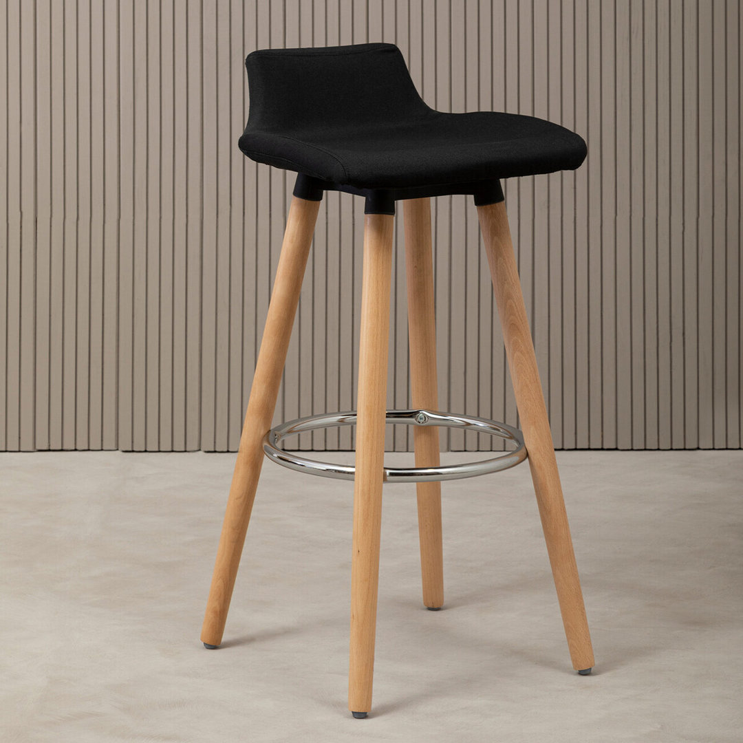 Kai Upholstered Counter Stool with Solid Wood Frame