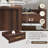 Walter 2 Drawer Nightstand with Charging Station, Bedside Table with Storage Drawers, Night Stand for Bedroom, End Table or Side Table for Living Room, 15.5" D x 18.7" W x 21.7" H, Walnut-2096359762