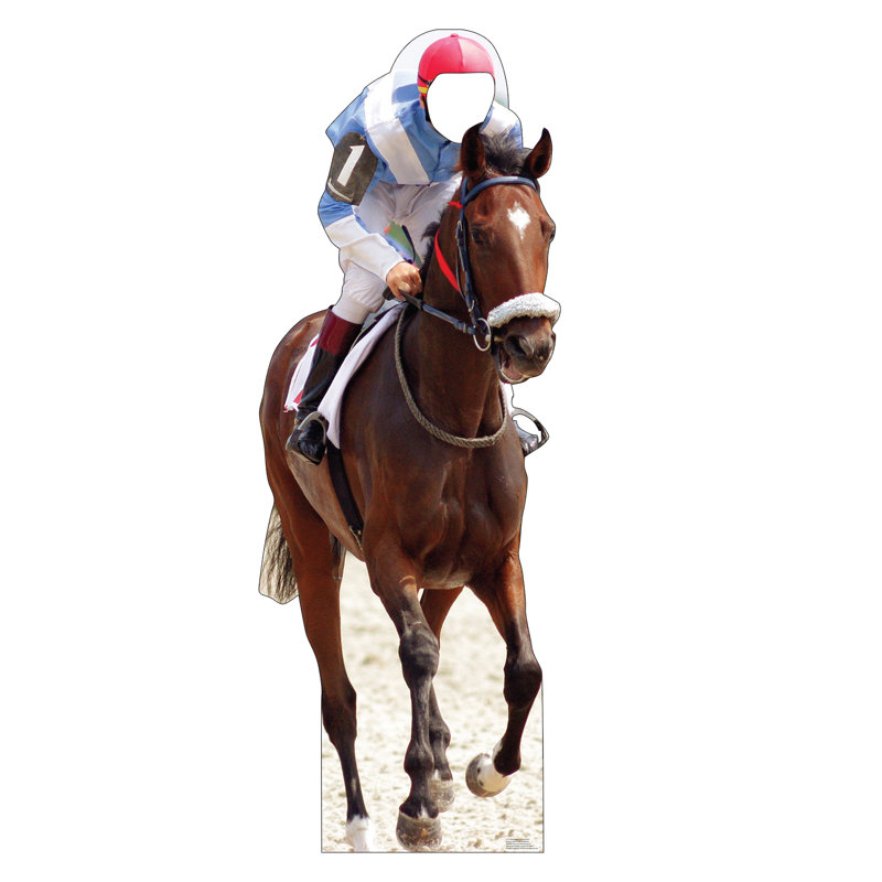 Horse And Jockey Standin