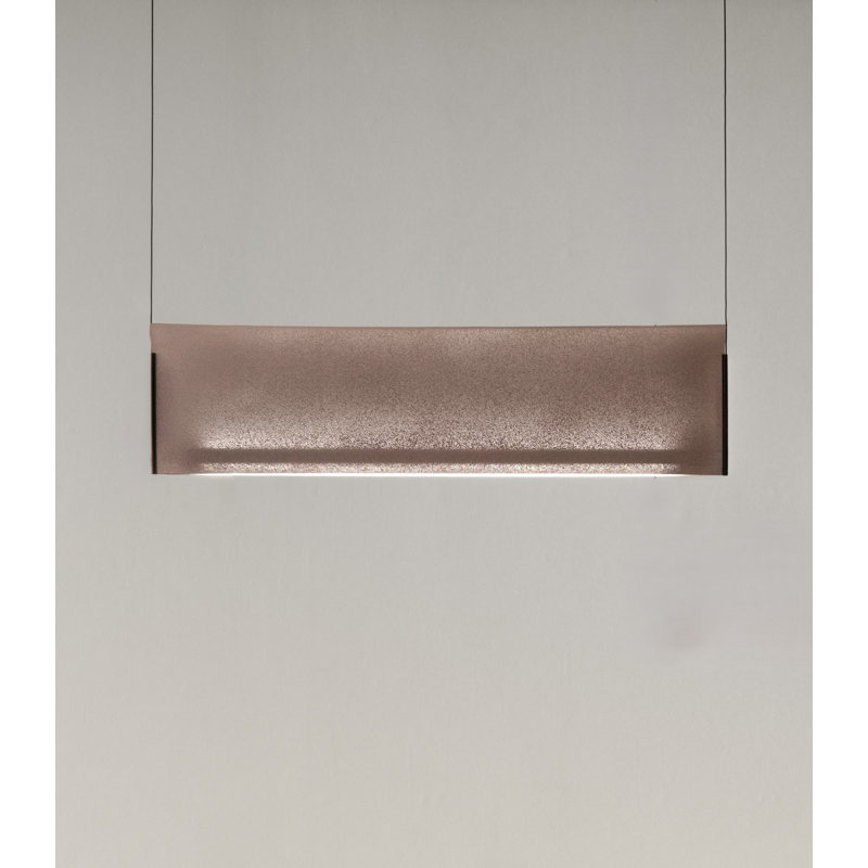 Nebra Pendant, 11.8" H x 39.4" W x 1.2" D, Taupe