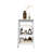 White Storage Shelf, For Bathroom & Living Room 4 Quick Assembly -