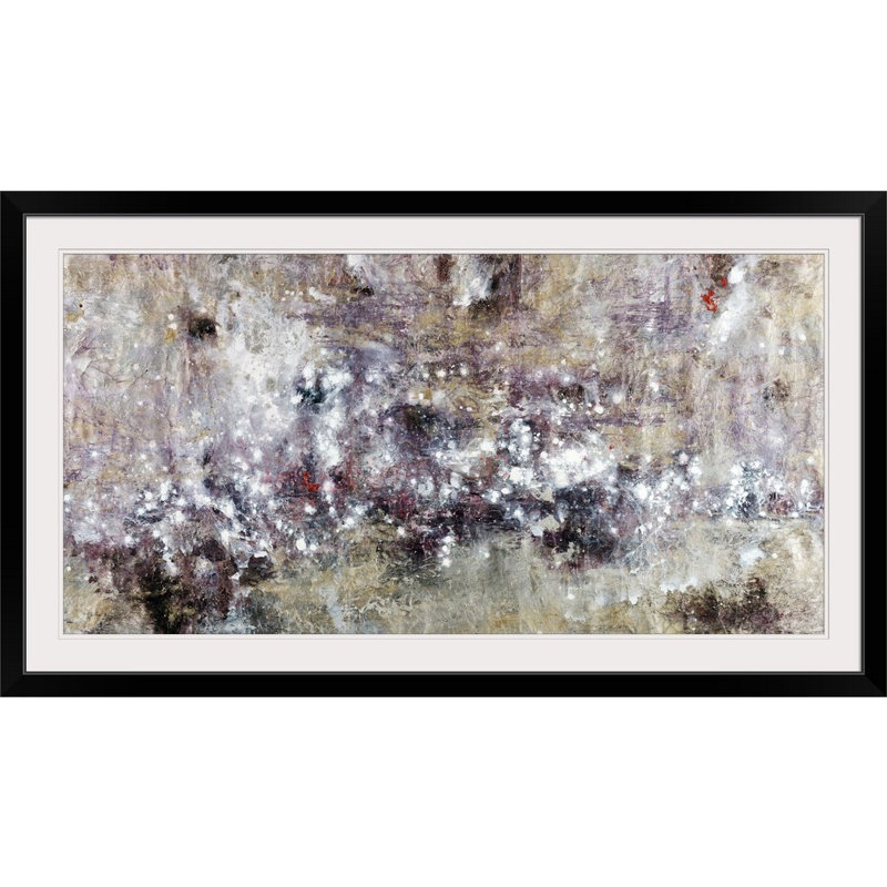 «Sommet Lavender Tide», reproduction, Cadre noir, H 32 po x l 56 po x P 1 po