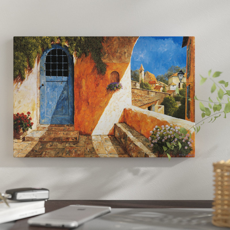 « the french door », impression sur toile, H 16 po x l 24 po x P 1 po, Toile tendue