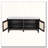 Boho Rattan Entryway Storage Bench with Removable Cushion and Adjustable Shelves