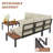 Lovene 5-Person Outdoor Sectional Seating Group with Removable Cushions -1781365949