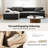 Boneless Jiang 110" No Assembly Required Compressed Cloud Sofa with Pillow-829836705