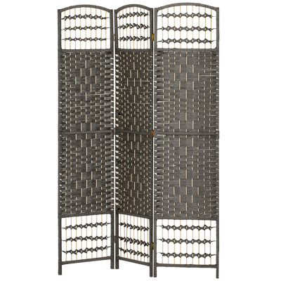 6 Panel Room Divider Folding Privacy Screen, 5.6