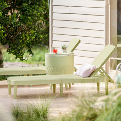 Tahiti Outdoor Resin Chaise Lounge Set