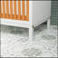 Armoire de salle de bain avec façade en bambou et panier à linge - naturel / blanc