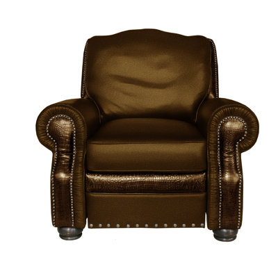 Fauteuil inclinable manuel en cuir véritable Bethesda