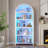 29.5" W 5-Shelf Arched Storage Cabinet-1882824093