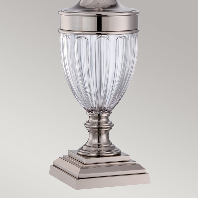 Ceballos Metal Table Lamp, Polished Nickel