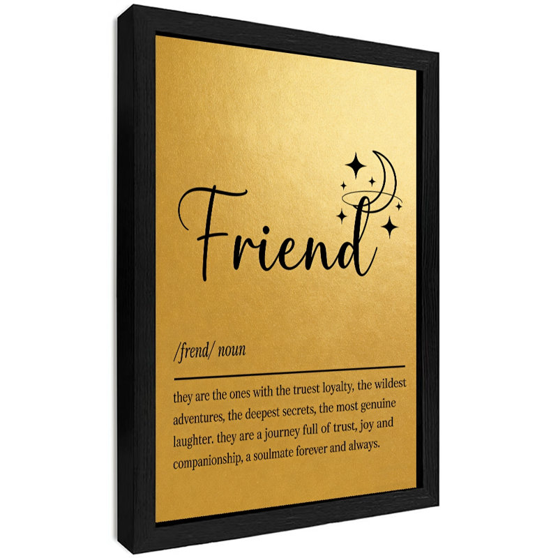«Black Friend Vintage», impression encadrée «Soulmate», H 37 po x l 25 po