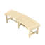 Banc d'extérieur en bois massif 58,25 po
