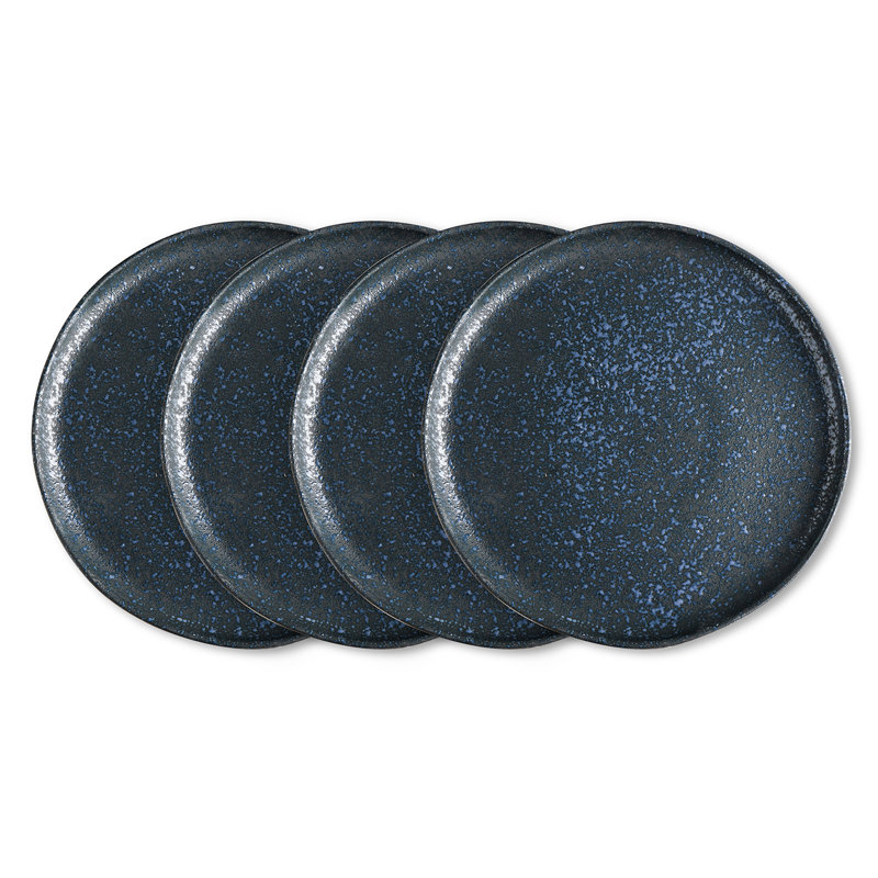 Stone Lain Tom 4-Piece Dinner Plate Set Stoneware, Gray