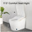 Modern Smart Toilet With Bidet, Auto Flush, Auto Open/Close,Heated Seat, Warm Water And Dry, Foam Shield Function-122371762