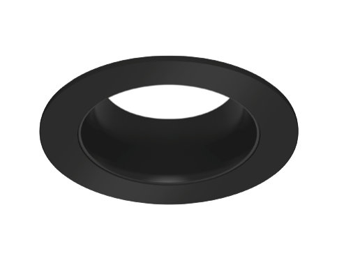 CSL Lighting Eco-Downlight 3" Standard Round Trim, Black, Black