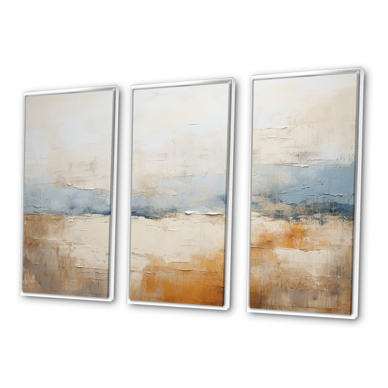 Ensemble d'art mural prairies des prairies, Cadre flottant blanc, H 28 po x l 36 po x P 1 po