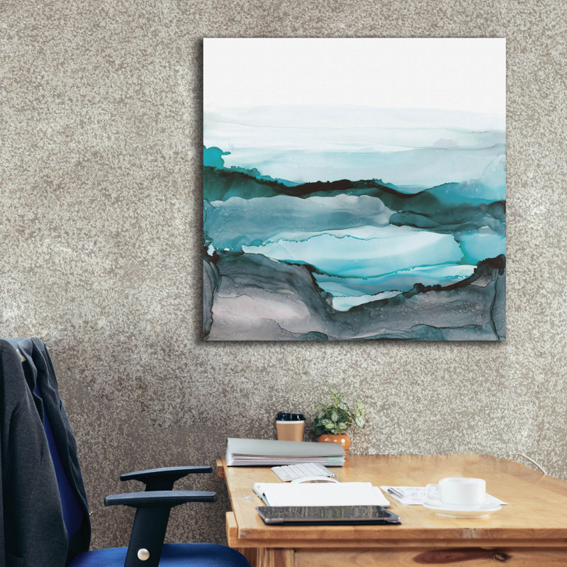 Aquascape, art mural sur toile 2 po par Chris Paschke, 37 po x 37 po