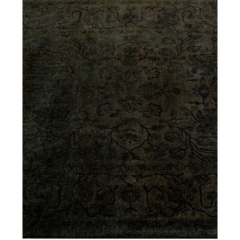 Overdyed One-of-a-Kind 3' 2" X 5' 3" Hand Knotted Area Rug
