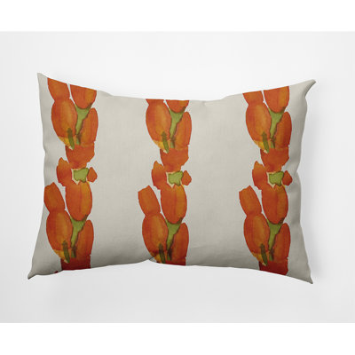 Sunset Tulip Tulip Stripe Rectangular Pillow Cover & Insert