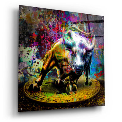 Art mural en verre Trinx «Bitcoin Bull Market»