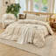 Ensemble de housse de couette rayé 100% coton délavé 3 pièces DONEUS-121887704-121887707