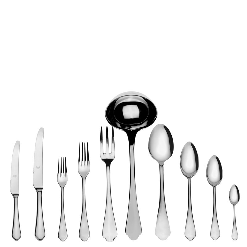 Ensemble de couverts Dolce Vita - 87 pièces - Acier inoxydable, Argent argent