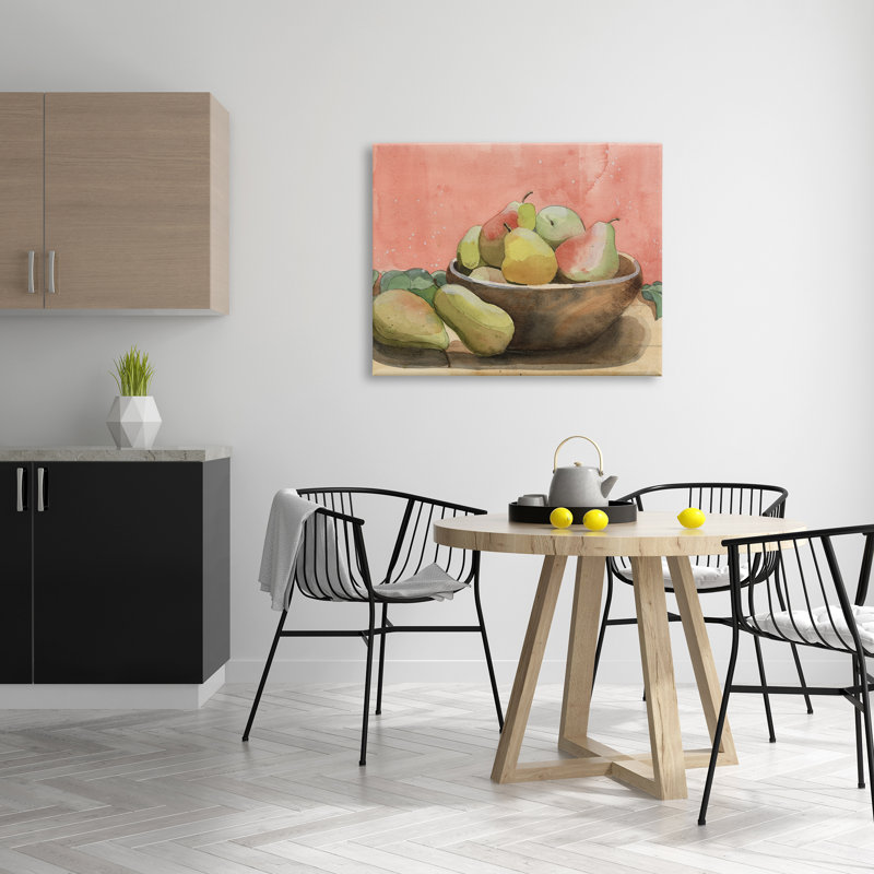 " Watercolor Pears Still Life " by Alicia Longley, 30" H x 40" W x 1.5" D
