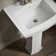 Archer® Vitreous China Rectangular Pedestal Bathroom Sink with Overflow