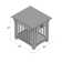 Mission Solid Wood End Table in Medium Oak