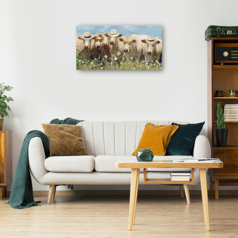 Mootastic by Studio Arts Canvas Art Print, Wrapped Canvas, 13" H x 25" W x 1.5" D