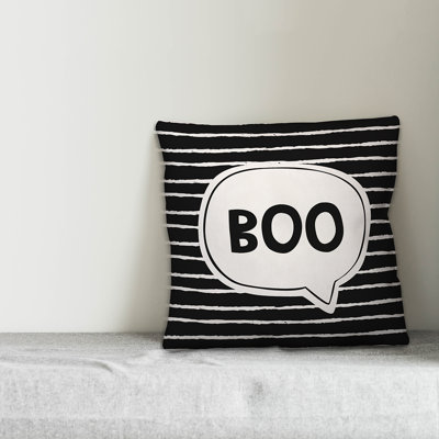 Boo Thought Bubble Throw Pillow Cover