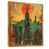 Toile avec cadre flottant or