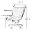 Fauteuil en duvet élégant sans accoudoirs