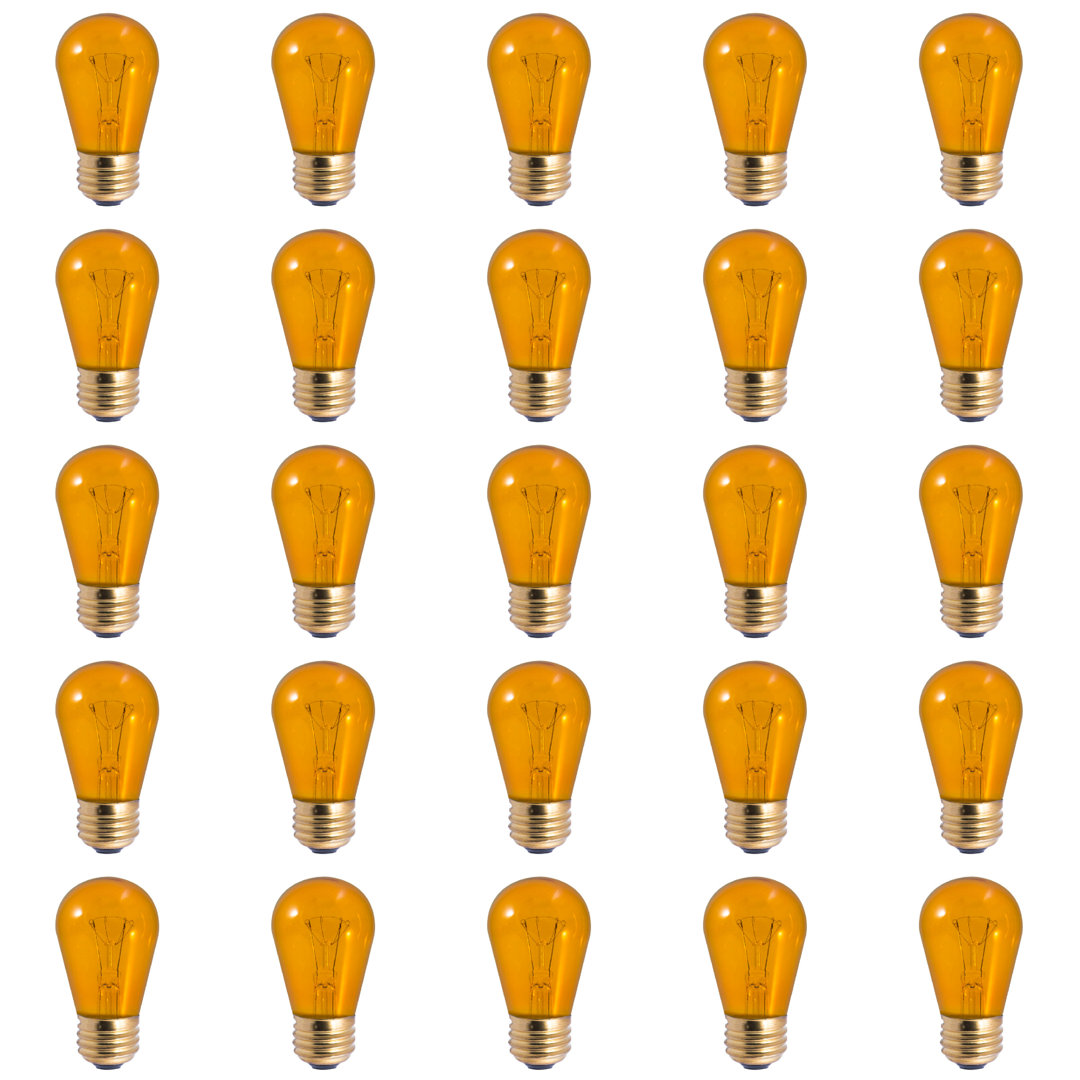 11 Watt S14 E26/Medium (Standard) Dimmable Incandescent Bulb (Set of 25) Bulbrite Industries