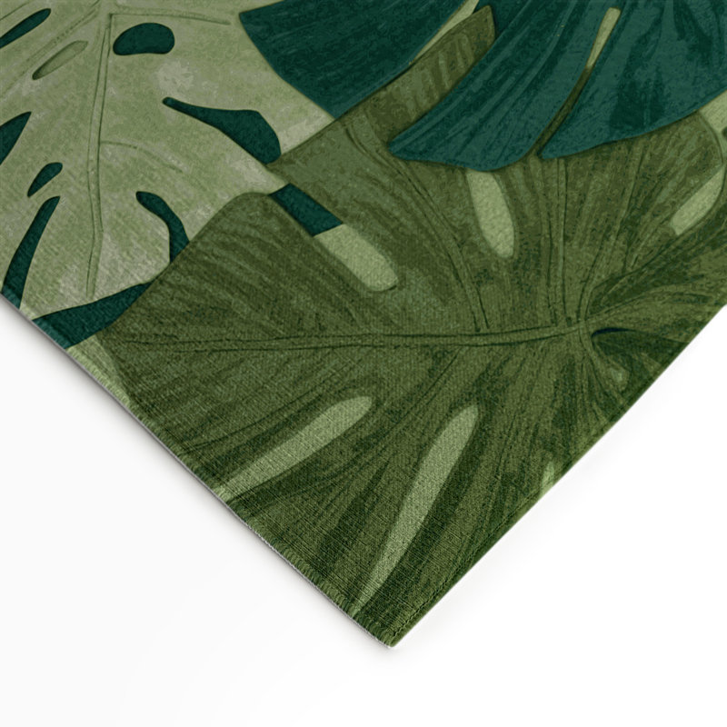 Tapis vert d'intérieur et d'extérieur Botanical, Rectangle 5 pi x 7 pi