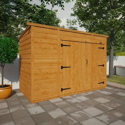 8x4w TigerFlex Shiplap Pent Bike Store