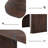 62" Dining Table for 6-8, Rectangular Wooden Kitchen Table with Double Pedestal Base-462456520