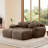 80.3" U-Shaped 2-Seater Sofa with Ottoman-1179950350