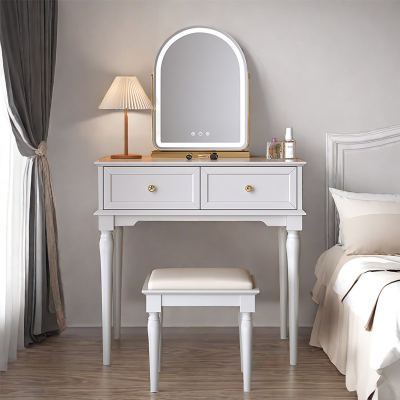 Tehjas Vanity with Seat, White