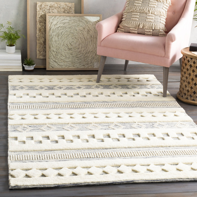 Aparna Wool Striped Indoor Rug, Runner 2'6" x 8'