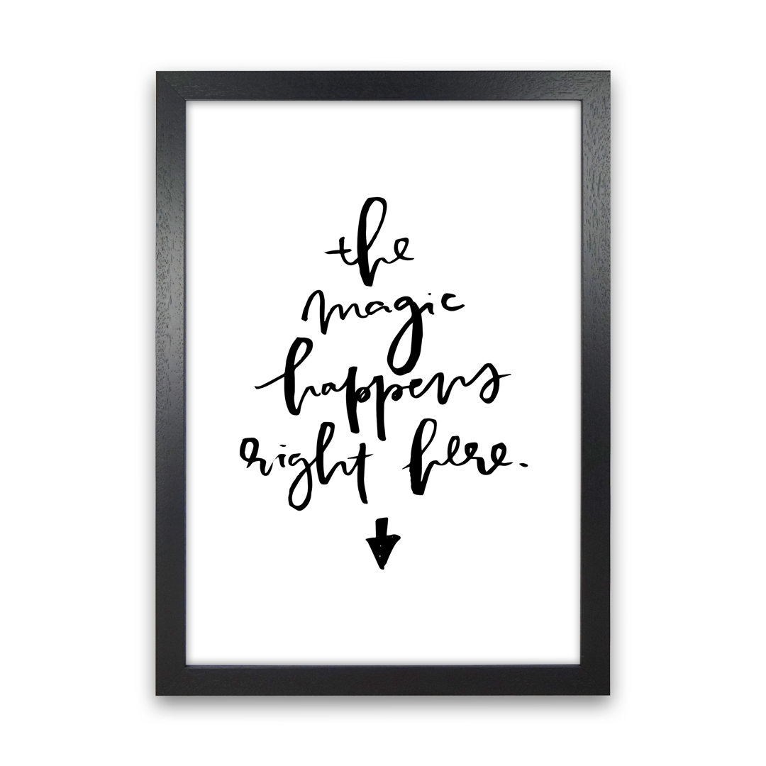The Magic Happens Right Here by Planeta444 - Print