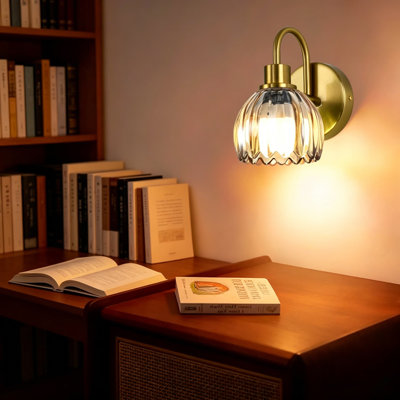 Ensemble de 2 appliques murales rechargeables en laiton, sans fil, avec piles, avec télécommande, lampes murales sans fil pour le salon de la chambre à coucher, 12 RVB et 3CCT à intensité variable, aucun fil requis