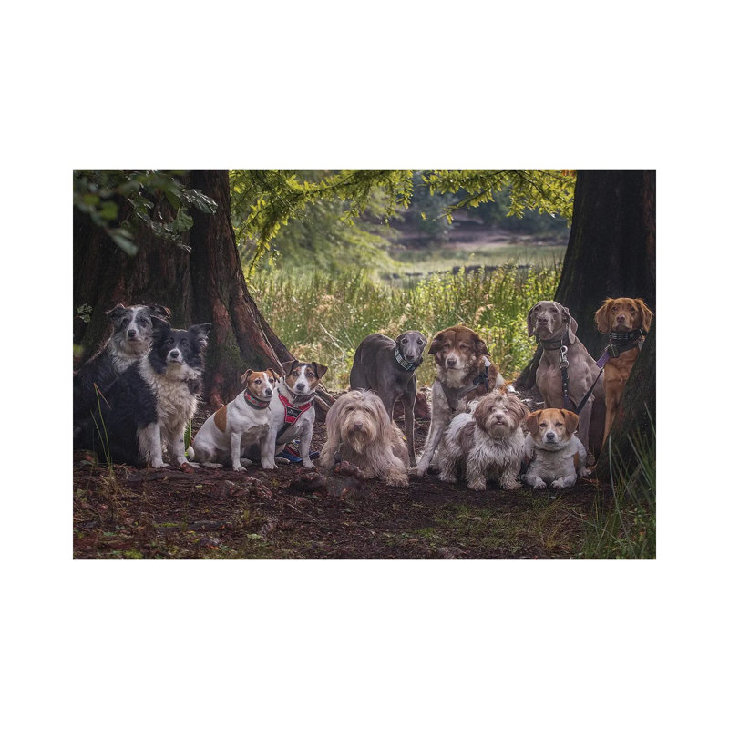 Portrait de famille, H 12 po x l 18 po x 1,5 po, Toile tendue