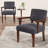 Soave 32.6'' Tall Velvet Accent Chairs Sets for Living Room, Accent Armchair with End Table-2096779230