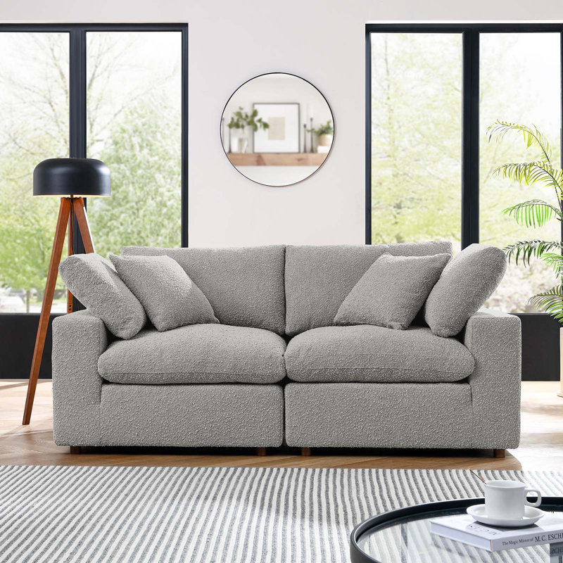 Causeuse Commix, Boucle gris clair
