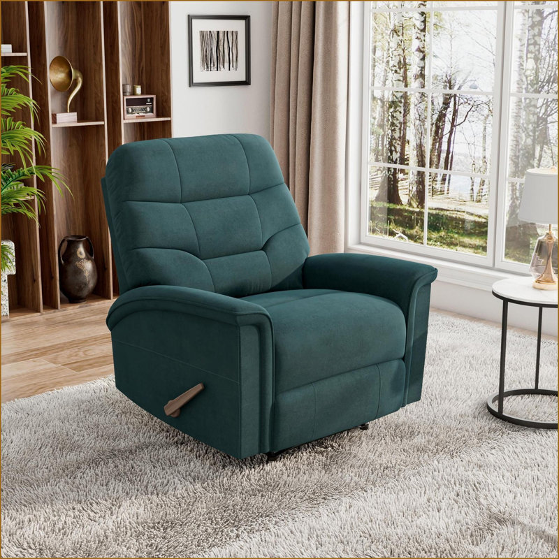 Fauteuils inclinables | Fauteuil inclinable Newport près du mur, assemblage facile en 15 minutes | Bleu marine | Polyester